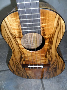 Myrtlewood Tenor Ukulele by www.stansellguitars.com Les Stansell USA