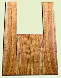 BNUS11581 - Curly Butternut Concert size Ukulele Back and Side Set, Medium Figure, Excellent Color, Amazing Resonance and Bass Response, Unusual Ukulele Tonewood.  2 panels each  .18" x 4" x 12" and 2 panels each .18" x 3.75" x 22"  S1S
