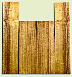 MYUS11740 - Myrtlewood Soprano Ukulele Back and Side Set, Light to Medium Figure, Excellent Color, Stellar Ukulele Wood.  2 panels each .18" x 3.75" x 11" and 2 panels each .18" x 3.75" x 15" S1S