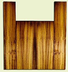 MYUS31373 - Myrtlewood, Baritone Ukulele Back & Side Set, Med. to Fine Grain, Good Color & Curl, Outstanding Ukulele Wood, 2 panels each 0.16" x 5.75" X 15", S2S, and 2 panels each 0.15" x 3.75" X 21", S2S
