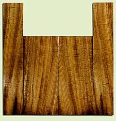 MYUS33463 - Myrtlewood, Tenor Ukulele Back & Side Set, Med. to Fine Grain, Excellent Color, Great Ukulele Wood, 2 panels each 0.11" x 5.5 to 5.75" X 13", S2S, and 2 panels each 0.11" x 3.375" X 18.625", S2S