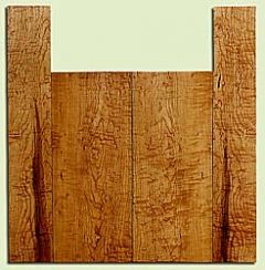 MAUS33479 - Rock Maple, Tenor Ukulele Back & Side Set, Med. to Fine Grain, Excellent Color, Great Ukulele Wood, 2 panels each 0.12" x 6" X 14.75", S2S, and 2 panels each 0.12" x 3.375" X 19.875", S2S