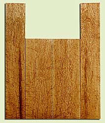 MAUS33482 - Rock Maple, Tenor Ukulele Back & Side Set, Med. to Fine Grain, Excellent Color, Great Ukulele Wood, 2 panels each 0.12" x 4.625" X 13.5", S2S, and 2 panels each 0.12" x 3.375" X 19.5", S2S