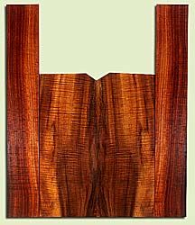 KOUS34672 - Koa, Baritone Ukulele Back & Side Set, Med. to Fine Grain Salvaged Old Growth, Excellent Color & Curl, Traditional Ukulele Wood, 2 panels each 0.16" x 6" X 15.125", S2S, and 2 panels each 0.11" x 3.25" X 22.25", S2S