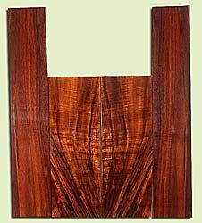 KOUS34710 - Koa, Soprano Ukulele Back & Side Set, Med. to Fine Grain Salvaged Old Growth, Excellent Color & Curl, Traditional Ukulele Wood, 2 panels each 0.15" x 3.875" X 11", S2S, and 2 panels each 0.16" x 3" X 16.5", S2S