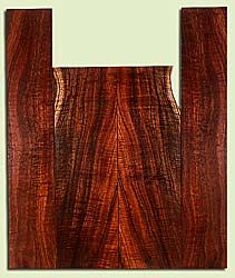 KOUS34715 - Koa, Soprano Ukulele Back & Side Set, Med. to Fine Grain Salvaged Old Growth, Excellent Color & Curl, Traditional Ukulele Wood, 2 panels each 0.16" x 3.875" X 13", S2S, and 2 panels each 0.14" x 3" X 16.5", S2S