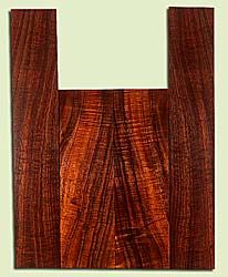 KOUS34717 - Koa, Soprano Ukulele Back & Side Set, Med. to Fine Grain Salvaged Old Growth, Excellent Color & Curl, Traditional Ukulele Wood, 2 panels each 0.16" x 3.375" X 11", S2S, and 2 panels each 0.13" x 2.875" X 16.5", S2S