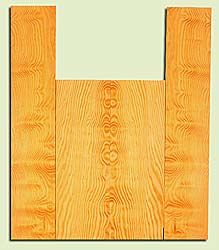 DFUS34733 - Douglas Fir, Tenor Ukulele Back & Side Set, Med. to Fine Grain Salvaged Old Growth, Excellent Color, flat sawn, Outstanding Ukulele Wood, 2 panels each 0.17" x 4.75" X 14.375", S2S, and 2 panels each 0.17" x 4" X 20.75", S2S