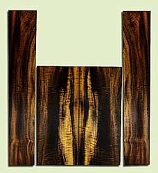 MYUS40061 - Myrtlewood, Tenor Ukulele Back & Side Set, Med. to Fine Grain, Excellent Color & Curl, Premium Ukulele Wood, 2 panels each 0.18" x 6" X 14.375", S2S, and 2 panels each 0.16" x 4" X 22", S2S