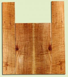 MAUS40732 - Big Leaf Maple, Baritone Ukulele Back & Side Set, Fine Grain, Excellent Color & Curl, Exquisite Ukulele Wood, 2 panels each 0.14" x 5.375" X 15.375", S2S, and 2 panels each 0.14" x 3.875" X 21.625", S2S