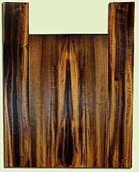 MYUS41325 - Myrtlewood, Baritone or Tenor Ukulele Back & Side Set, Med. to Fine Grain, Excellent Color & Curl, Great Ukulele Wood, 2 panels each 0.15" x 5.25" X 18.25", S2S, and 2 panels each 0.15" x 3.5" X 22.625", S2S