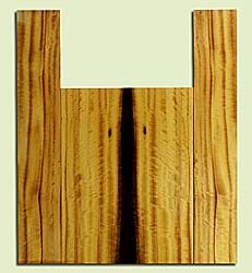 MYUS43631 - Myrtlewood, Baritone or Tenor Ukulele Back & Side Set, Med. to Fine Grain, Excellent Color & Curl, Great Ukulele Wood, 2 panels each 0.17" x 5.875" X 16", S2S, and 2 panels each 0.17" x 3.875" X 23", S2S