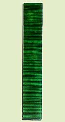 MAUFB44193 - Big Leaf Maple, Ukulele Fingerboard, Med. to Fine Grain, Amazing Curl, Stabilized with green colored nontoxic resin, 1 piece each 0.23" x 2.25" X 13.75", S2S