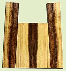MYUS45196 - Myrtlewood, Baritone or Tenor Ukulele Back & Side Set, Med. to Fine Grain, Excellent Color & Figure, Stunning Ukulele Wood, 2 panels each 0.17" x 5.125 to 6.125" X 16", S2S, and 2 panels each 0.16" x 4.5" X 23", S2S